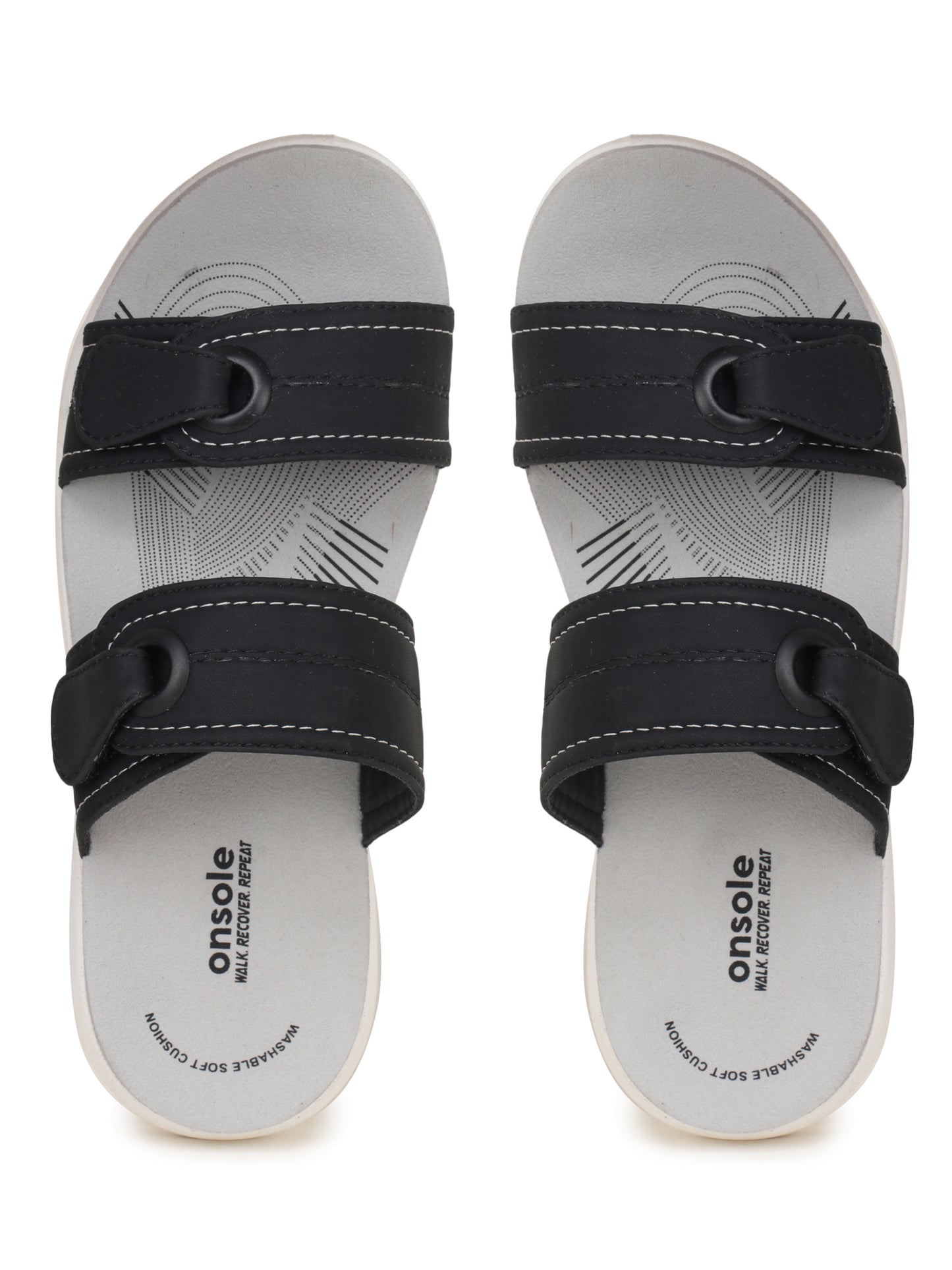 Onsole Meloni Black Women's Casual Comfort Lightweight Sandals