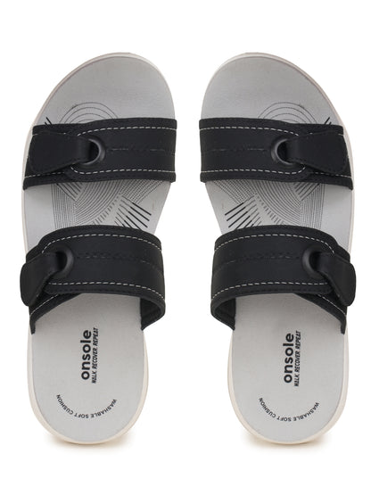 Onsole Meloni Black Women's Casual Comfort Lightweight Sandals