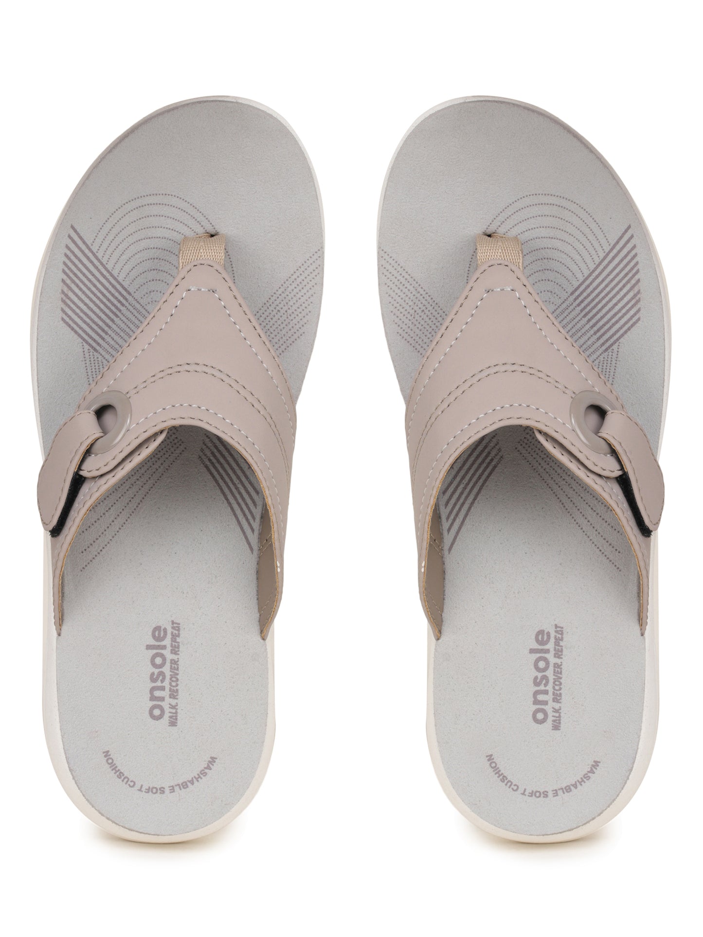 Onsole Georgia Beige Women's Casual Comfort Lightweight Slipper