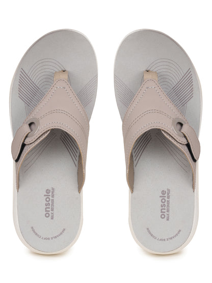 Onsole Georgia Beige Women's Casual Comfort Lightweight Slipper
