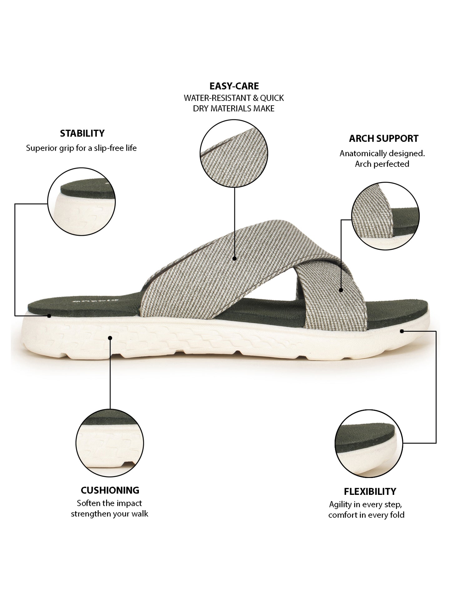 Onsole Katherine Olive Women's Casual Comfort Lightweight Sandals