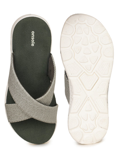 Onsole Katherine Olive Women's Casual Comfort Lightweight Sandals