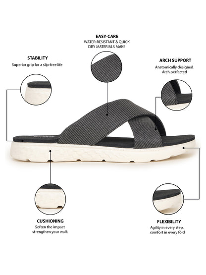Onsole Katherine Black Women's Casual Comfort Lightweight Sandals