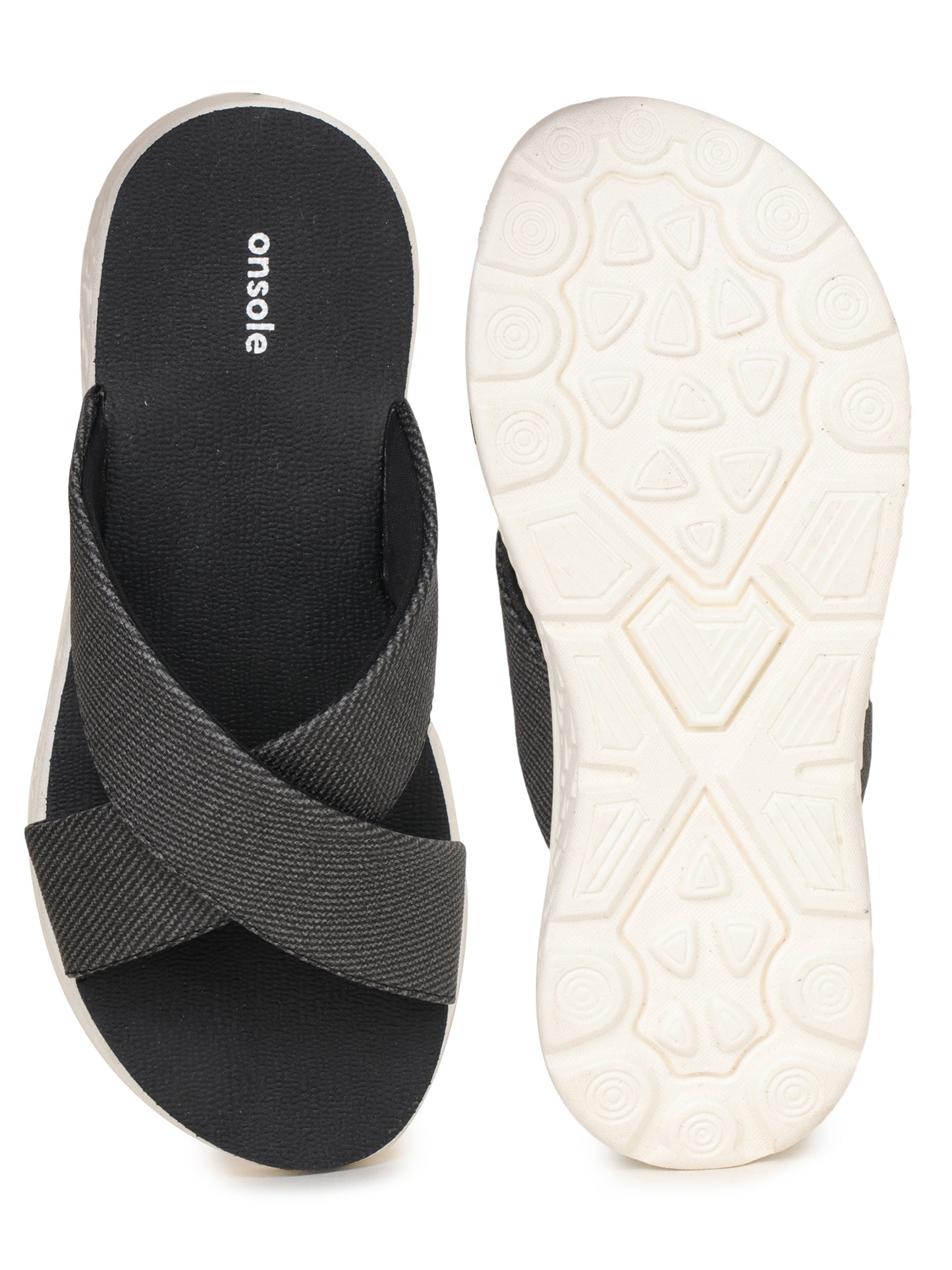 Onsole Katherine Black Women's Casual Comfort Lightweight Sandals