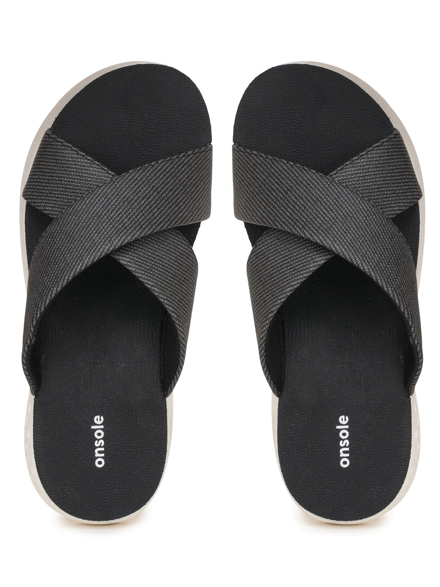 Onsole Katherine Black Women's Casual Comfort Lightweight Sandals