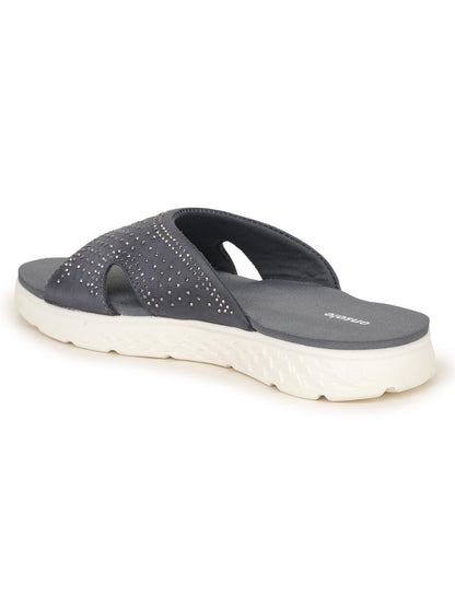 Onsole Cindy Dark Grey Women's Casual Comfort Lightweight Sandals