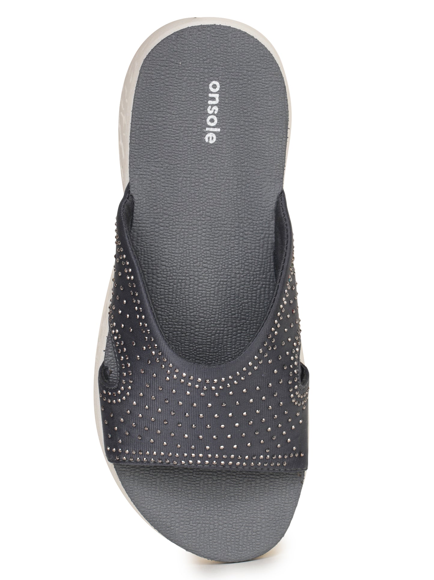 Onsole Cindy Dark Grey Women's Casual Comfort Lightweight Sandals