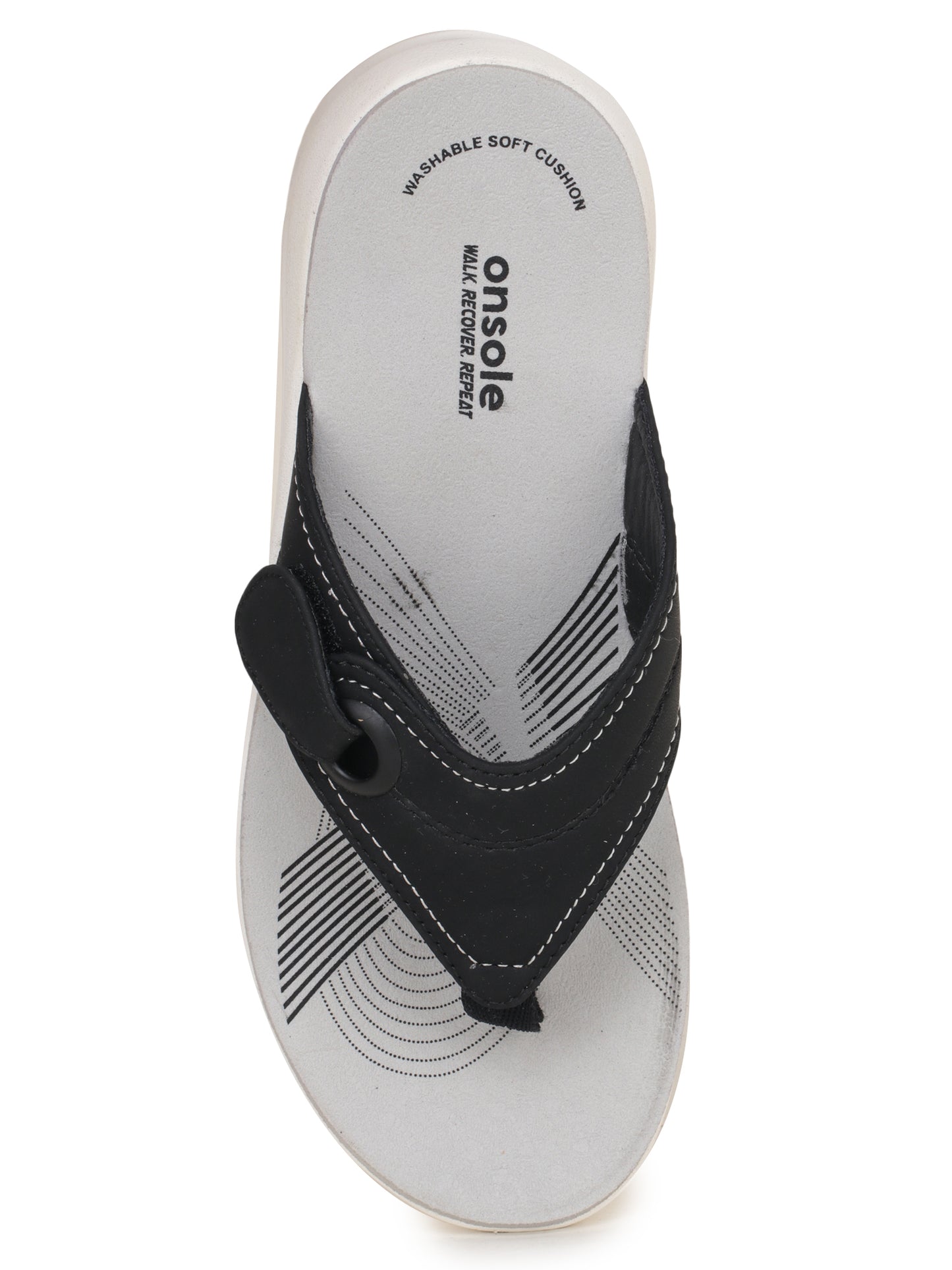 Onsole Georgia Black Women's Casual Comfort Lightweight Sandals