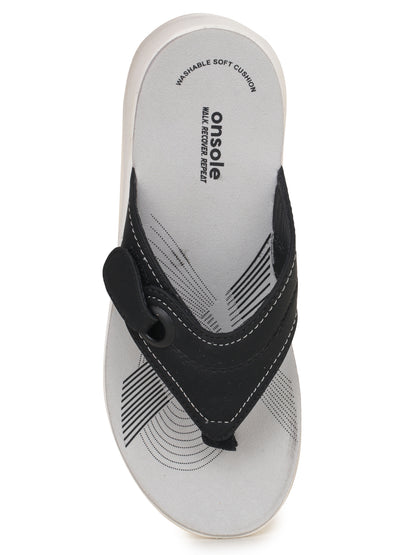 Onsole Georgia Black Women's Casual Comfort Lightweight Sandals