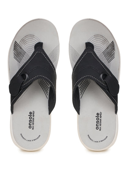 Onsole Georgia Black Women's Casual Comfort Lightweight Sandals