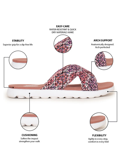 Onsole Caren Old Rose Women's Casual Comfort Lightweight Sandals