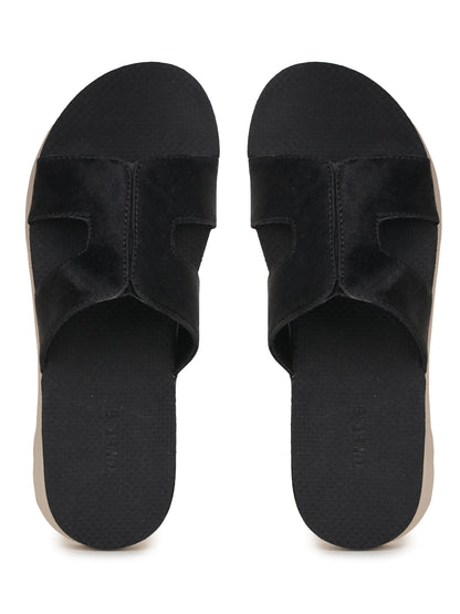 Onsole Hannah Black Women's Casual Comfort Lightweight Sandals