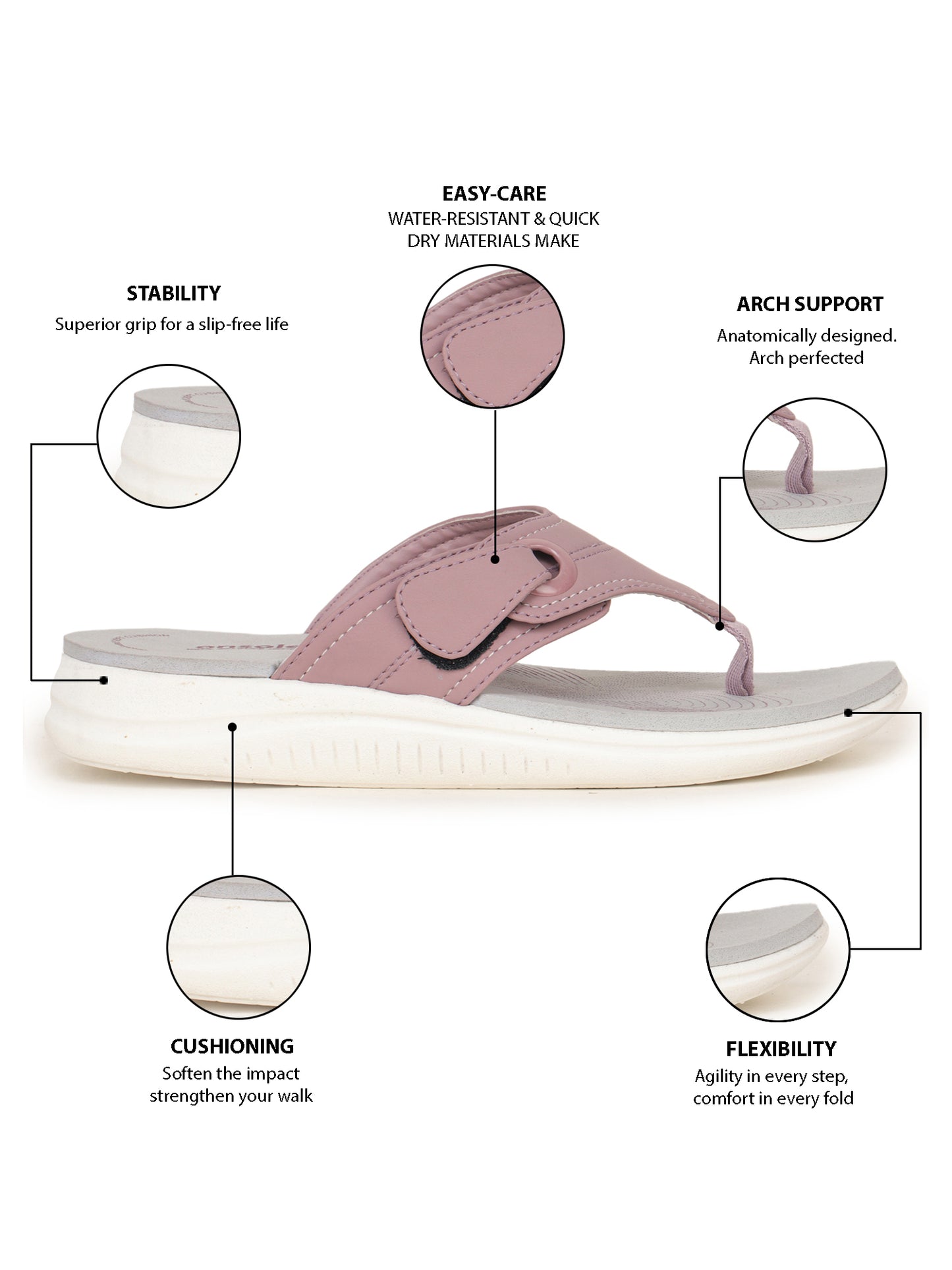 Onsole Georgia Berry Women's Casual Comfort Lightweight Sandals
