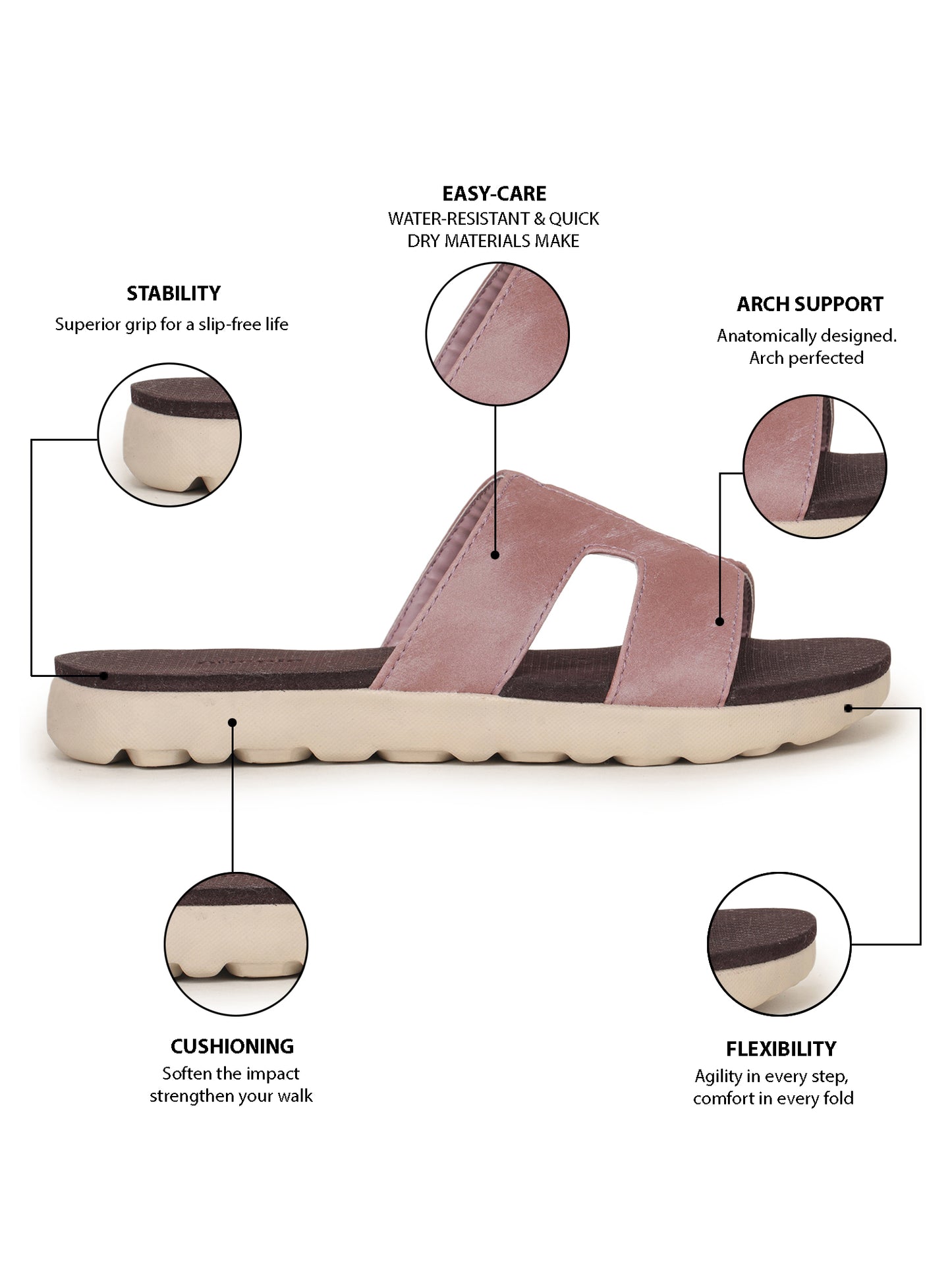 Onsole Hannah Fushia Women's Casual Comfort Lightweight Sandals