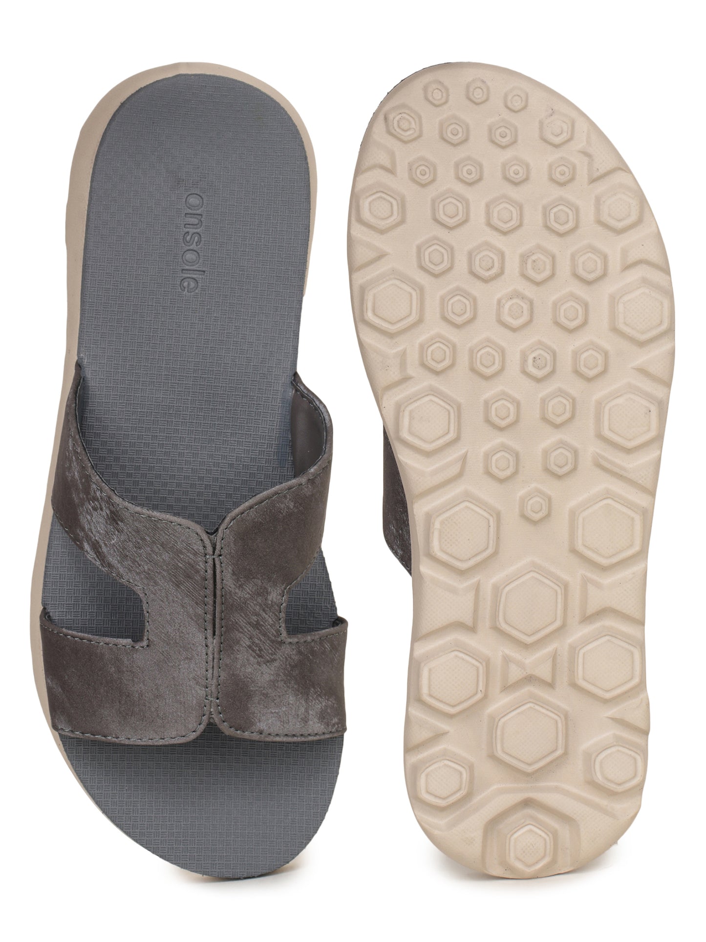 Onsole Hannah Dark Grey Women's Casual Comfort Lightweight Sandals