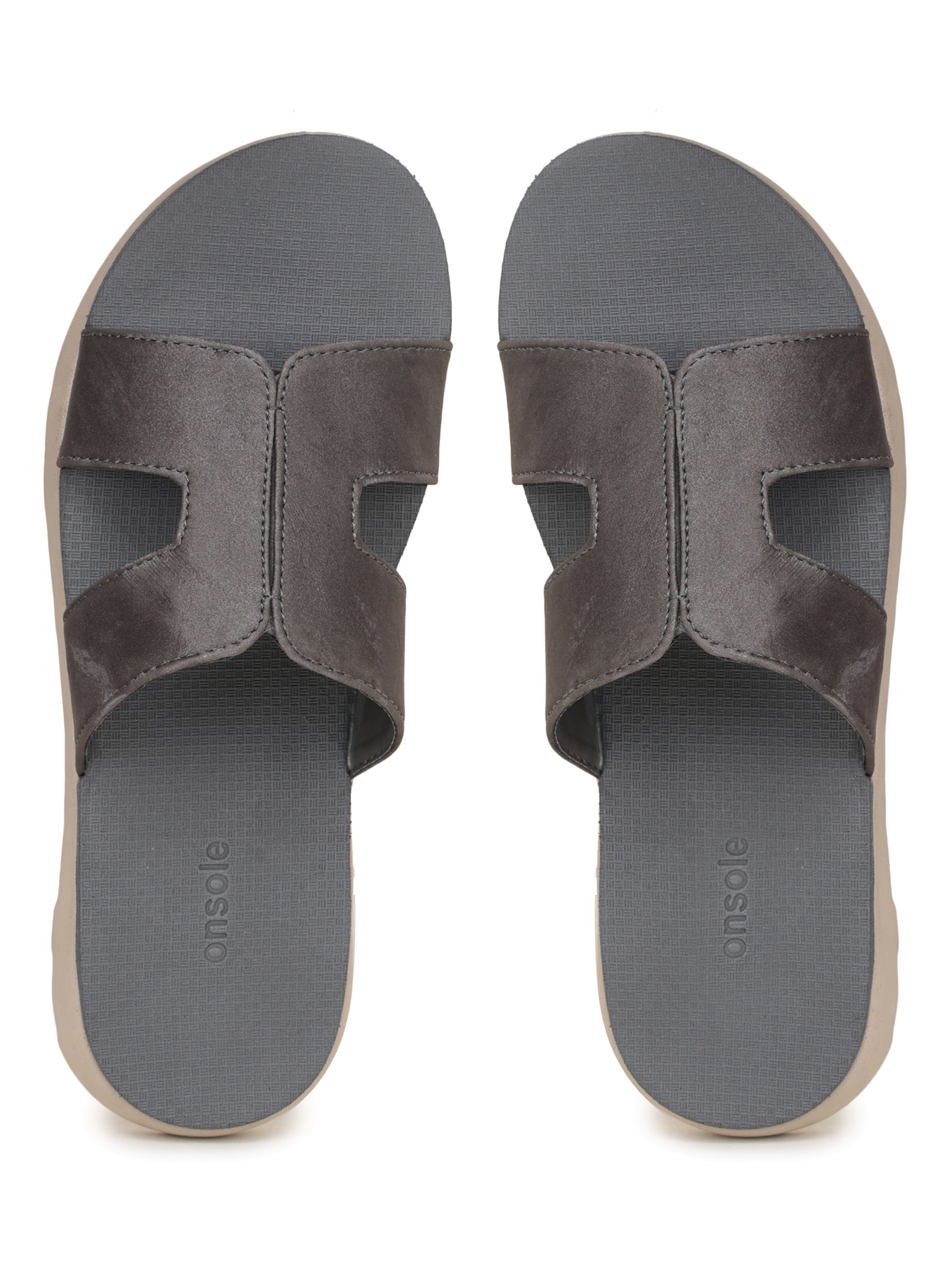 Onsole Hannah Dark Grey Women's Casual Comfort Lightweight Sandals