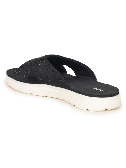 Onsole Cindy Black Women's Casual Comfort Lightweight Sandals