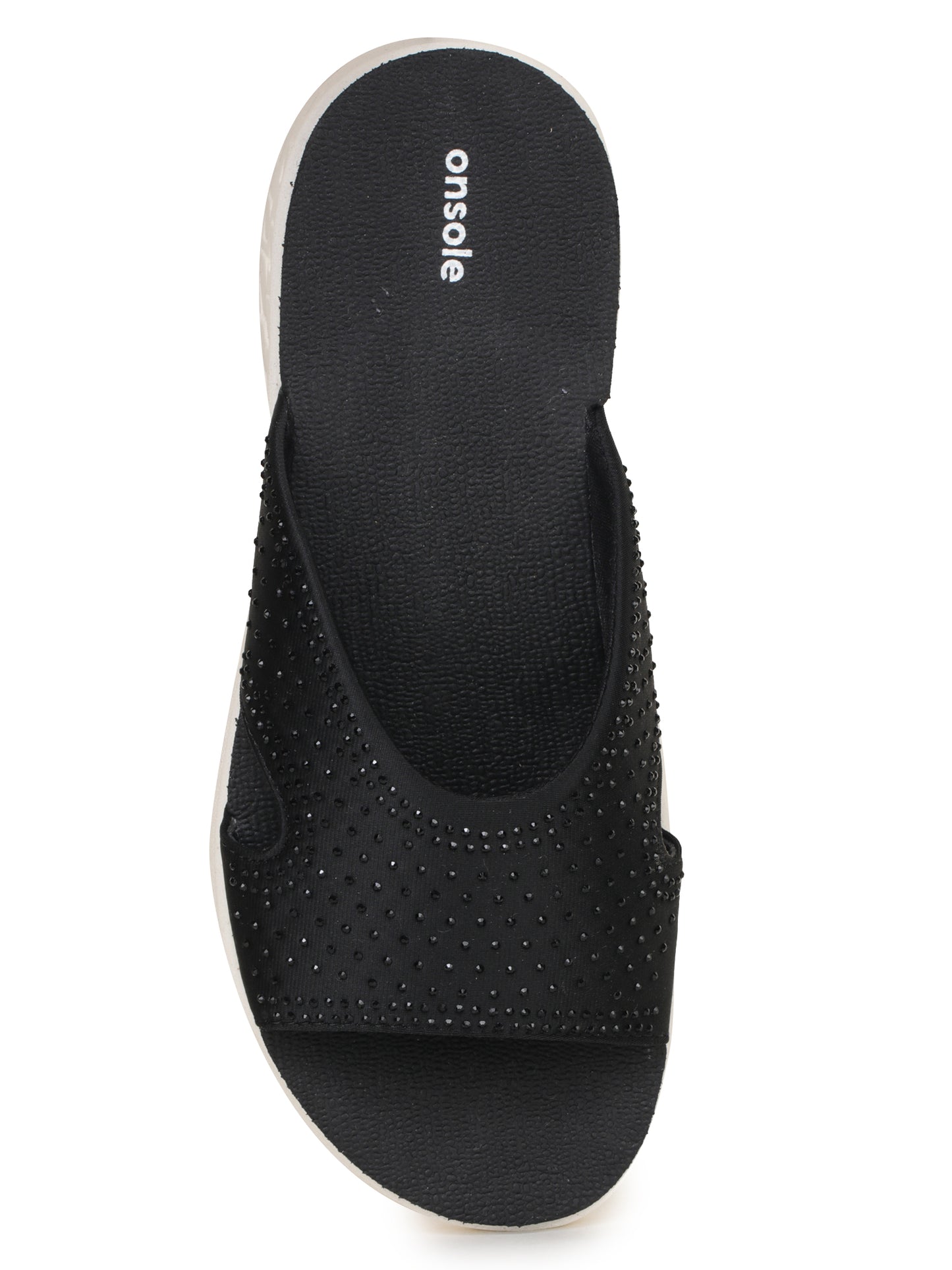 Onsole Cindy Black Women's Casual Comfort Lightweight Sandals