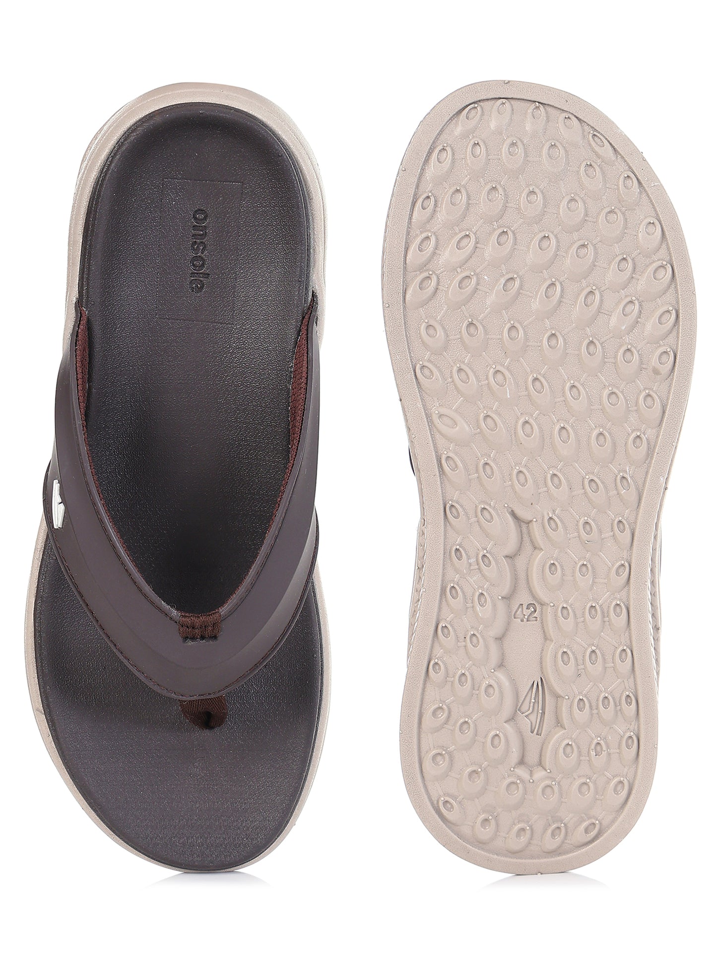 Onsole Fedrer Brown Men's Casual Comfort Lightweight Slipper