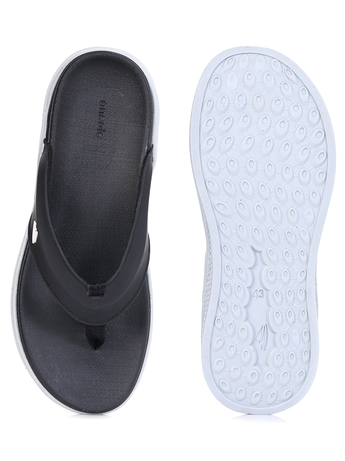 Onsole Fedrer Black Men's Casual Comfort Lightweight Slipper